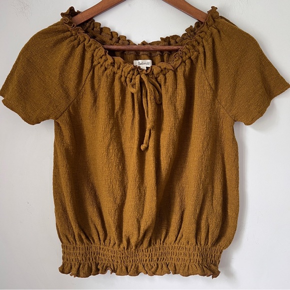 Madewell Top Mini Ruffle Tie Womens Size XS - Picture 6 of 6